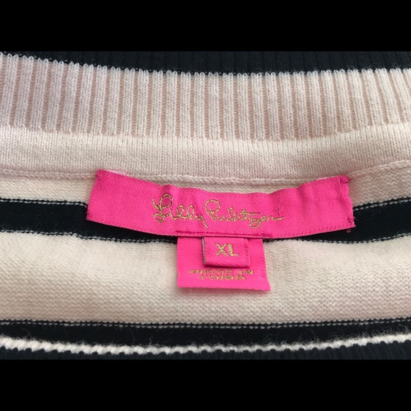 NWT LILLY PULITZER off-the-shoulder Clarette sweater XL - Picture 3 of 14